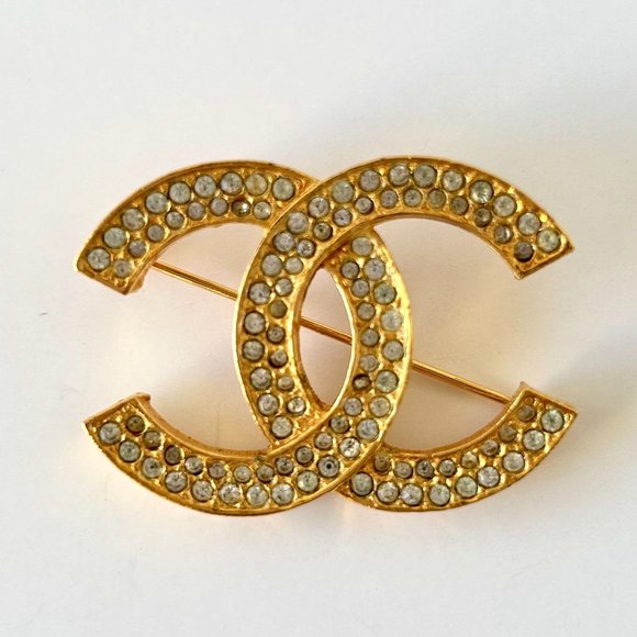 Chanel Vintage CC Brooch - Picture 1 of 6